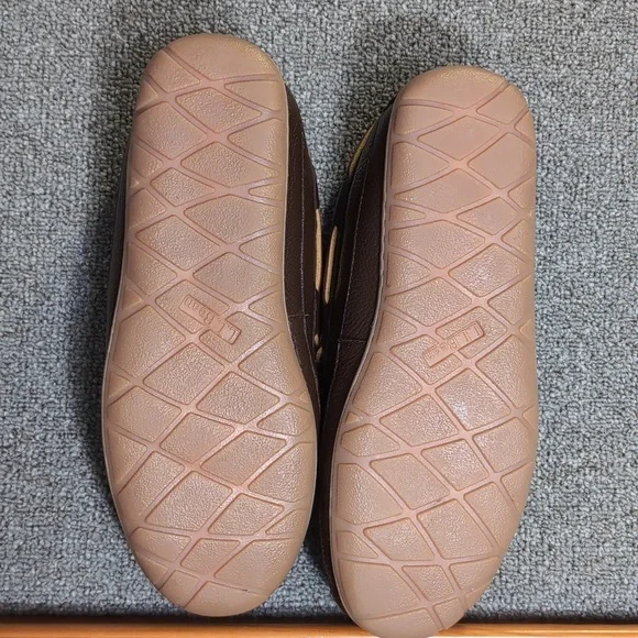 L.L. Bean Wicked Good Moccasins Moosehide Slipper Chocolate Brown Size 11.0 - Picture 10 of 14